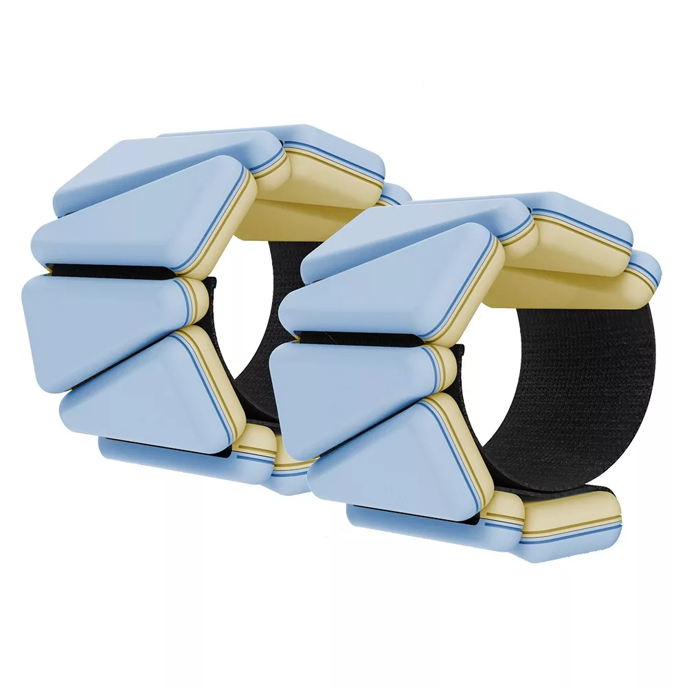 Blue Two-Tone Triangle Ankle Wrist Weights Blue Two-Tone Triangle Ankle Wrist Weights