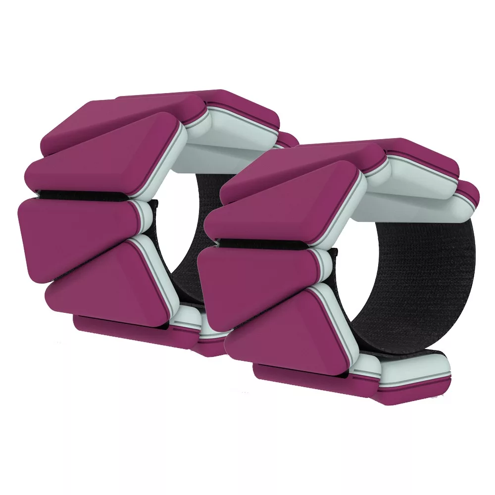 Burgundy Two-Tone Triangle Ankle Wrist Weights Burgundy Two-Tone Triangle Ankle Wrist Weights