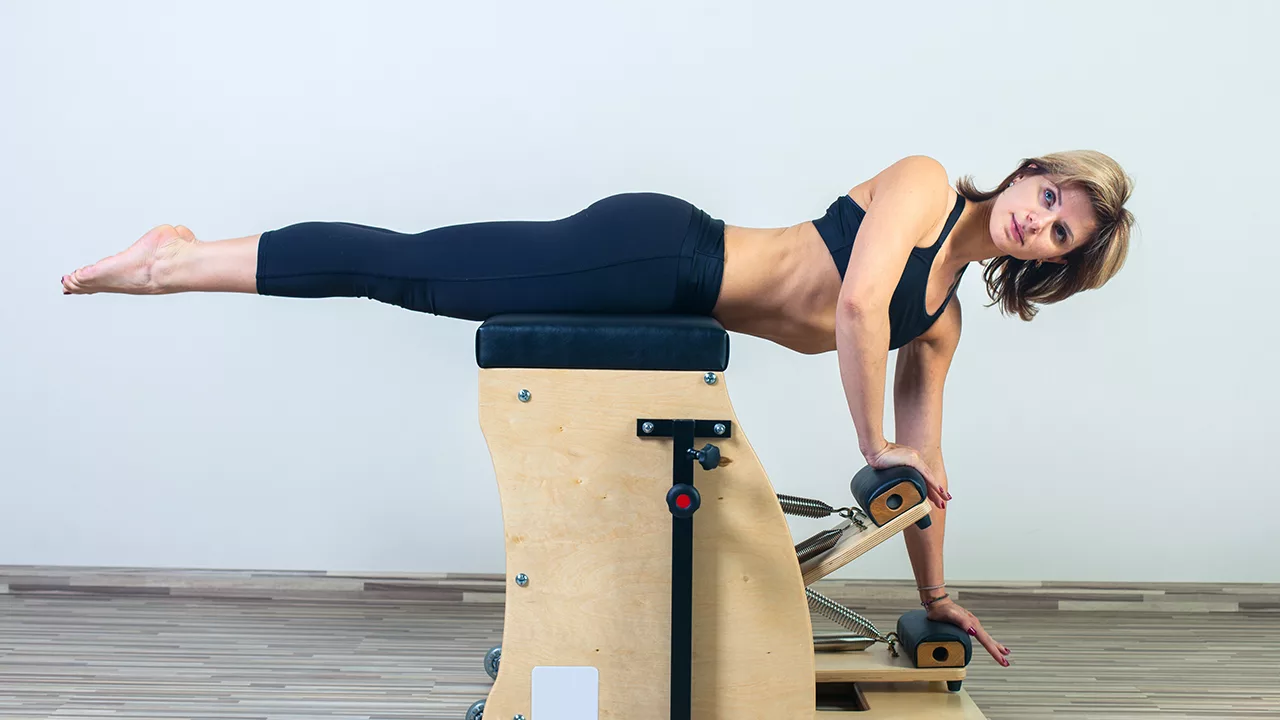 Professional athletes use pilates chair