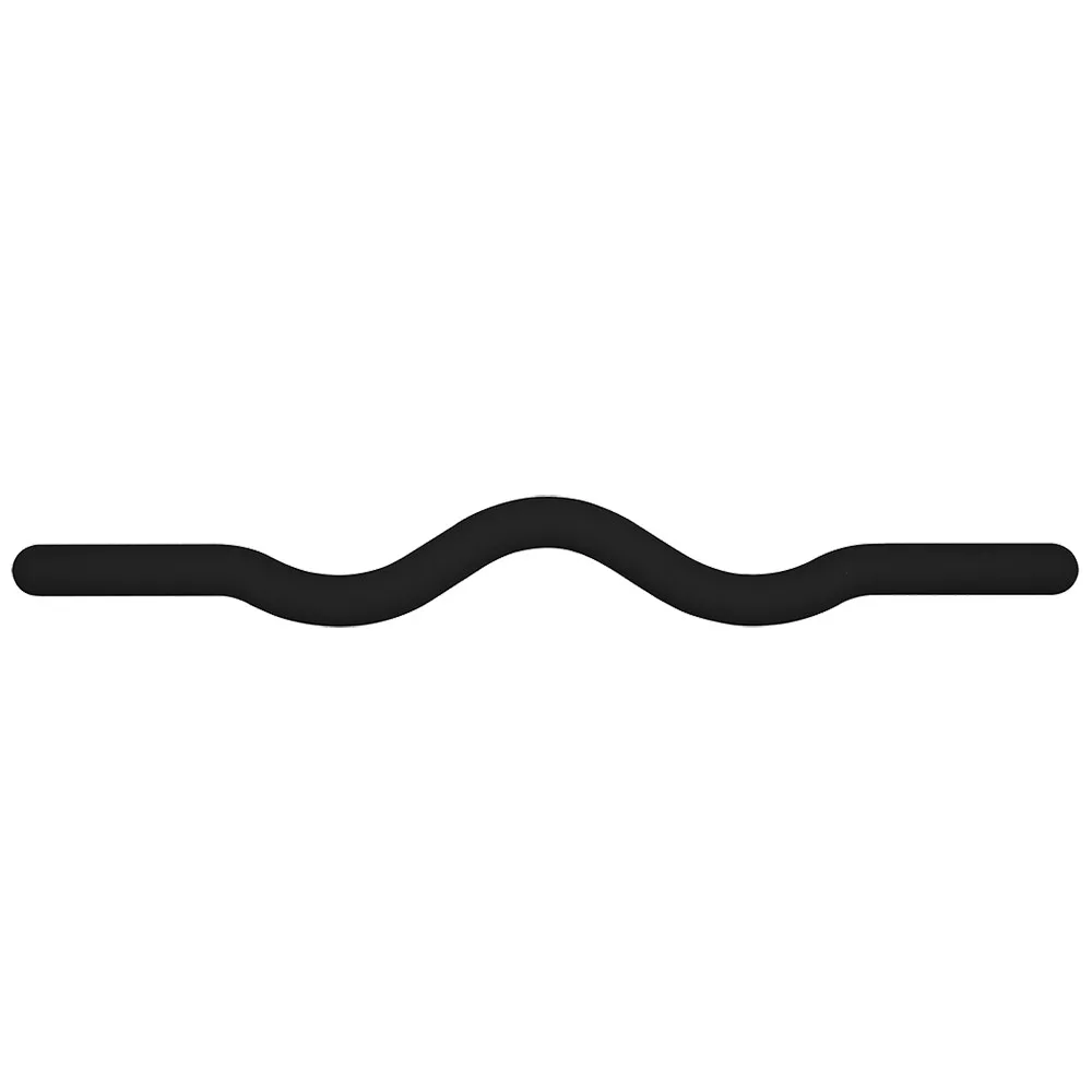 15 Pounds Black Silicone Curved Weighted Bar