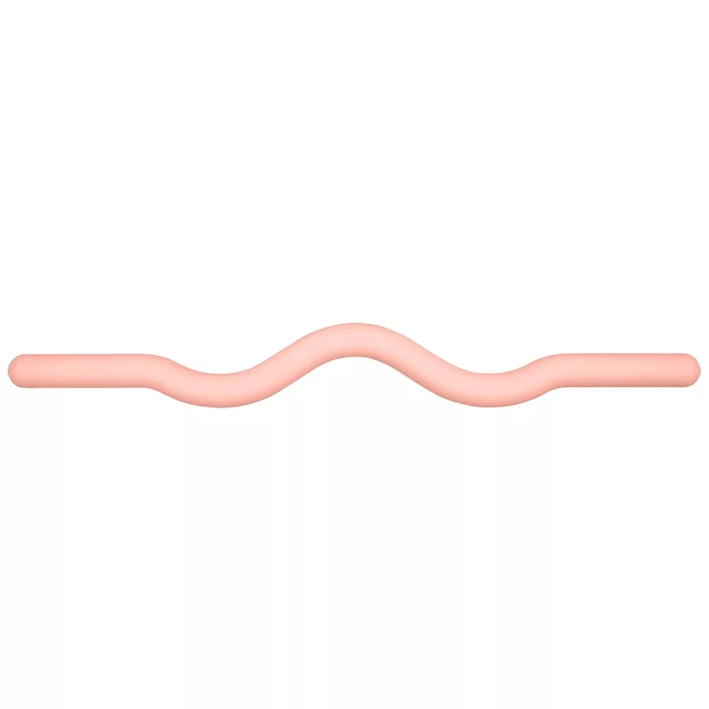 15 Pounds Flesh Silicone Curved Weighted Bar