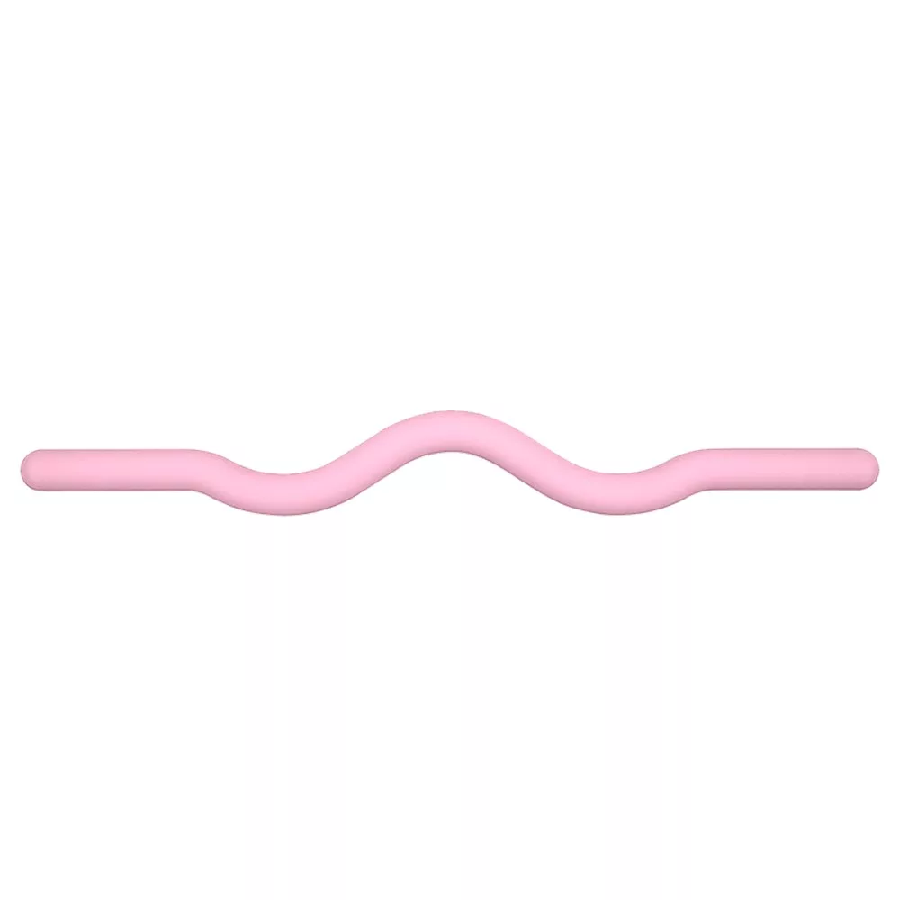 15 Pounds Pink Silicone Curved Weighted Bar