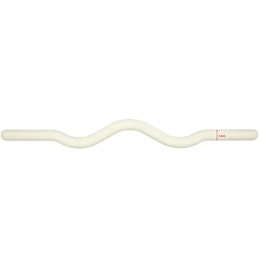 25 Pounds Beige Silicone Curved Weighted Bar