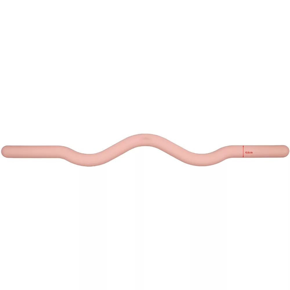 25 Pounds Flesh Silicone Curved Weighted Bar