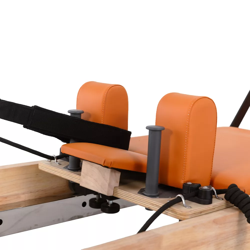 Children Pilates reformer shoulder rests and pulley rope system Children Pilates reformer shoulder rests and pulley rope system